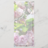 Menu Double Cherry Blossom Wedding (Achterkant)