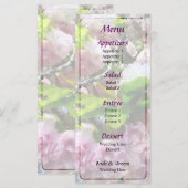 Menu Double Cherry Blossom Wedding (Voorkant / Achterkant)