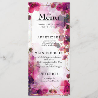 Menu & Drink Fuchsia Betovering: Waterverf