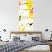 Menu Drinken Canvas Afdruk (Insitu (Slaapkamer))