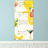 Menu Drinken Canvas Afdruk (Insitu (Houten vloer))