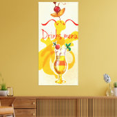 Menu Drinken Canvas Afdruk (Insitu (Woonkamer))