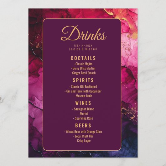 MENU + DRINKEN Celestial Elegance Marmer (Achterkant)