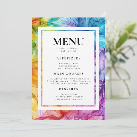 MENU + DRINKEN etherische bloei (Staand voorkant)