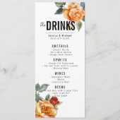 Menu + Drinken Marble Dreams Sinaasappel Roos (Achterkant)