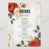 Menu + Drinken Marble Dreams Sinaasappel Roos (Achterkant)