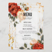 Menu + Drinken Marble Dreams Sinaasappel Roos (Voorkant / Achterkant)