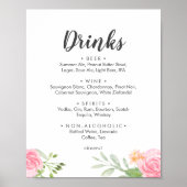 Menu Drinken van het lentepony Wedding Poster (Voorkant)