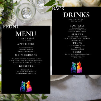 🌈 MENU + DRINKS Purrfectly Yours: A Rainbow Love 