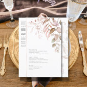 Menu Droge oliage Wedding V2 Blush Pink ID817