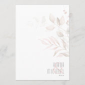 Menu Droge oliage Wedding V2 Blush Pink ID817 (Achterkant)