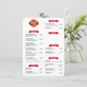 Menu "Drumpf's Diner" (Staand voorkant)