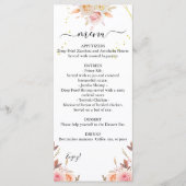 Menu Dual Dahlia en Rozen Weddenschappen (Voorkant)