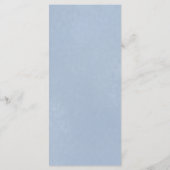 Menu Dusty Blue Floral Crest Wedding (Achterkant)