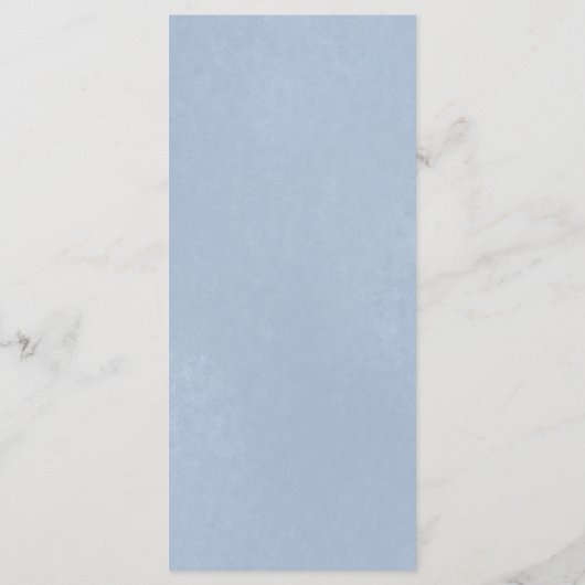 Menu Dusty Blue Floral Crest Wedding (Achterkant)