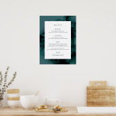 Menu Duw-inktbuffer Poster (Keuken)