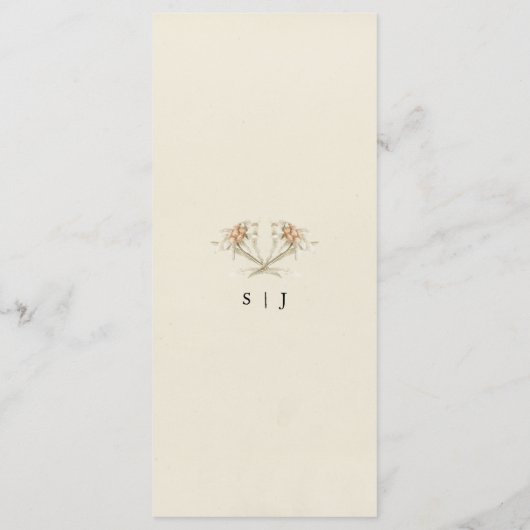 Menu Edelweiss  Floral (Achterkant)