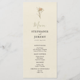Menu Edelweiss Floral