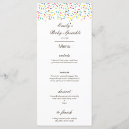 Menu Editable, Menu Sprinkle Party, Ice Cream