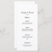 Menu Editable, Wedding Menu, Baby shower, Bridal (Voorkant / Achterkant)