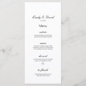 Menu Editable, Wedding Menu, Baby shower, Bridal (Voorkant)
