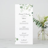 Menu Editable, Wedding Menu, Baby shower, Bridal (Staand voorkant)