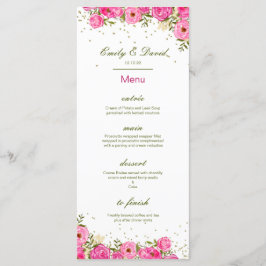 Menu Editable, Wedding Menu, Baby shower, Bridal