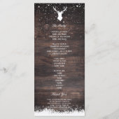 menu Eenvoudig geluid en sneeuwvlokken (Achterkant)