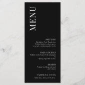 Menu Elegant and Trendy Wedding (Voorkant)