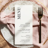 Menu Elegant and Trendy Wedding