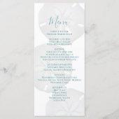 Menu Elegant Beach Waterverf Sand Dollar Weddensch (Voorkant)