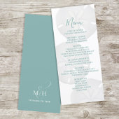 Menu Elegant Beach Waterverf Sand Dollar Weddensch