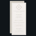 Menu Elegant Beige Minimalist Wedding<br><div class="desc">We voegen altijd dagelijks nieuwe design toe!</div>