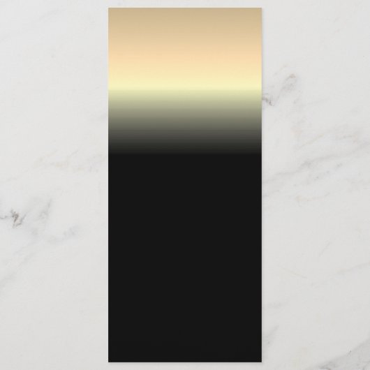 Menu Elegant Black and Gold Wedding (Achterkant)