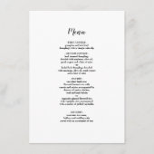 Menu Elegant Black Borderding Weddenschap (Voorkant)