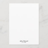 Menu Elegant Black Borderding Weddenschap (Achterkant)