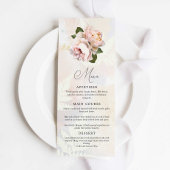 Menu Elegant Blush Pink