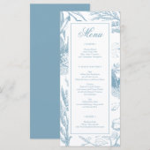 Menu Elegant Botanical Wedding Vrijgezellenfeest (Voorkant / Achterkant)