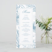 Menu Elegant Botanical Wedding Vrijgezellenfeest (Staand voorkant)