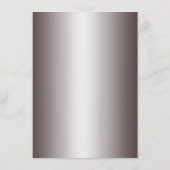 Menu Elegant Classy Silver Wedding (Achterkant)