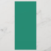 Menu Elegant Emerald Green Wedding (Achterkant)