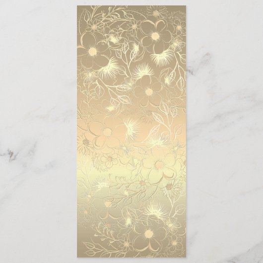 Menu Elegant Emerald Green Wedding (Achterkant)