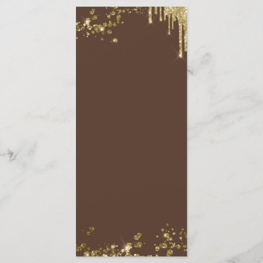 Menu Elegant en Fun Brown and Gold (Achterkant)