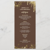 Menu Elegant en Fun Brown and Gold (Voorkant)