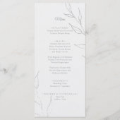 Menu Elegant Floral Wedding (Voorkant)