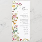 Menu Elegant Floral Wedding (Voorkant)