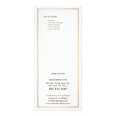 Menu Elegant Gold Border Price List (Achterkant)
