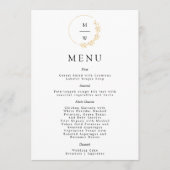 Menu Elegant Gold foil (Voorkant)