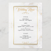 Menu Elegant Gold Framed Wedding (Voorkant)