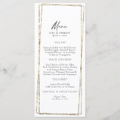 Menu Elegant Gold Geometric Lijst (Voorkant)